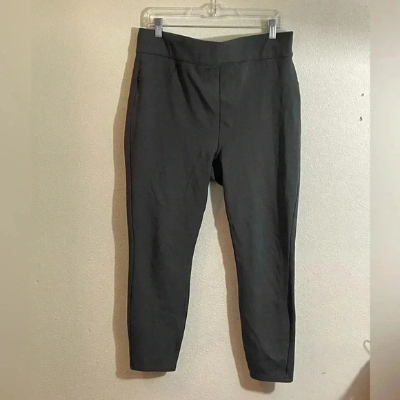 Spanx Plus Size 1X Ankle Leggings Leggings Back Pockets Green - Picture 1 of 10